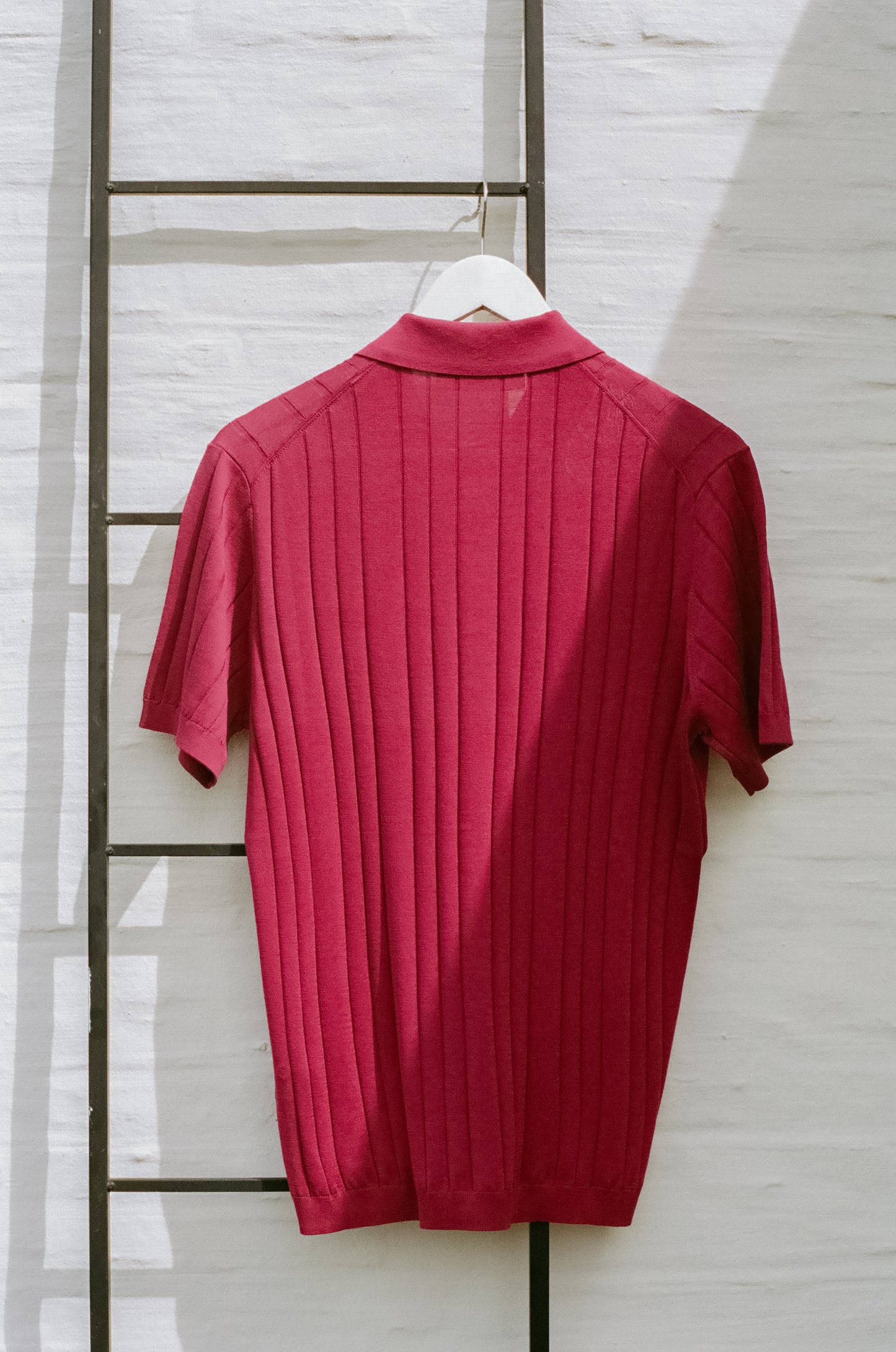 The Cotton and Silk Ribbed Polo