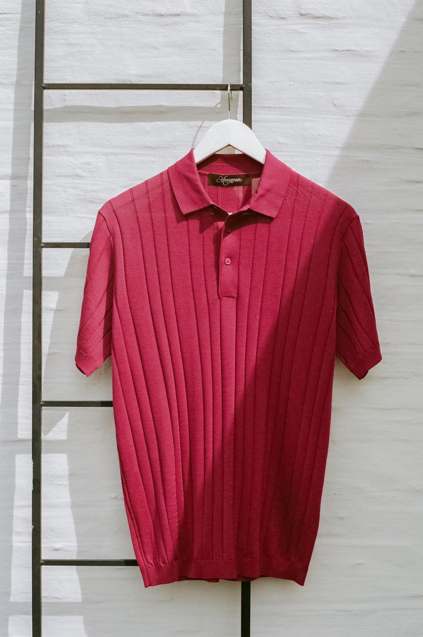 The Cotton and Silk Ribbed Polo