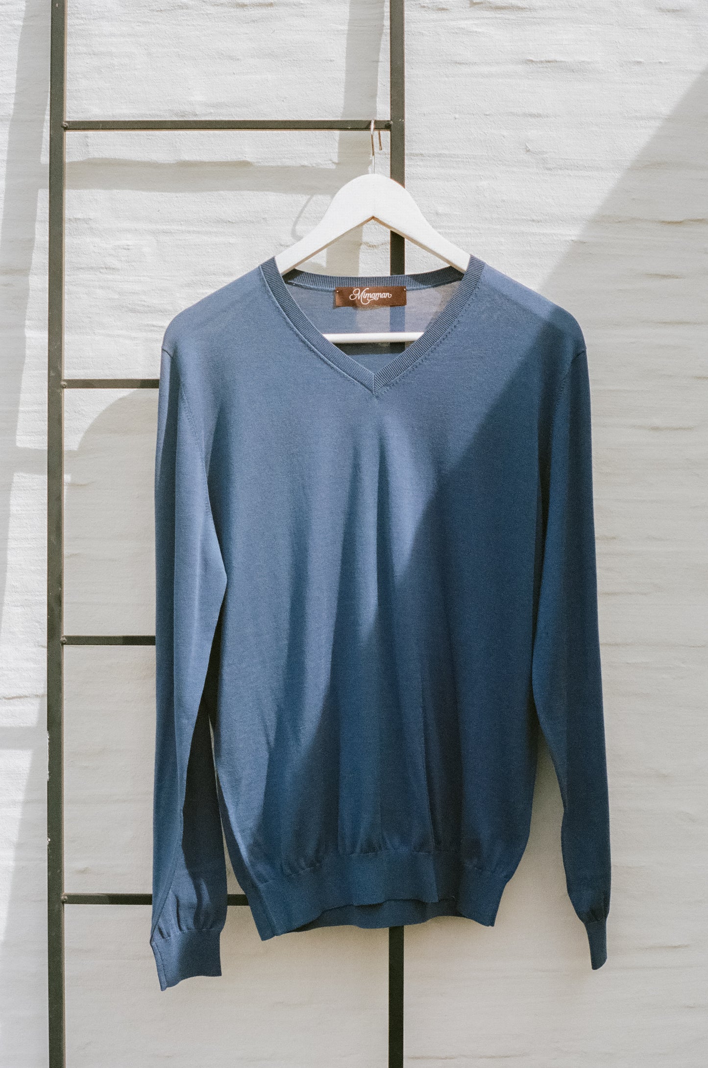 The Cotton and Silk V Neck
