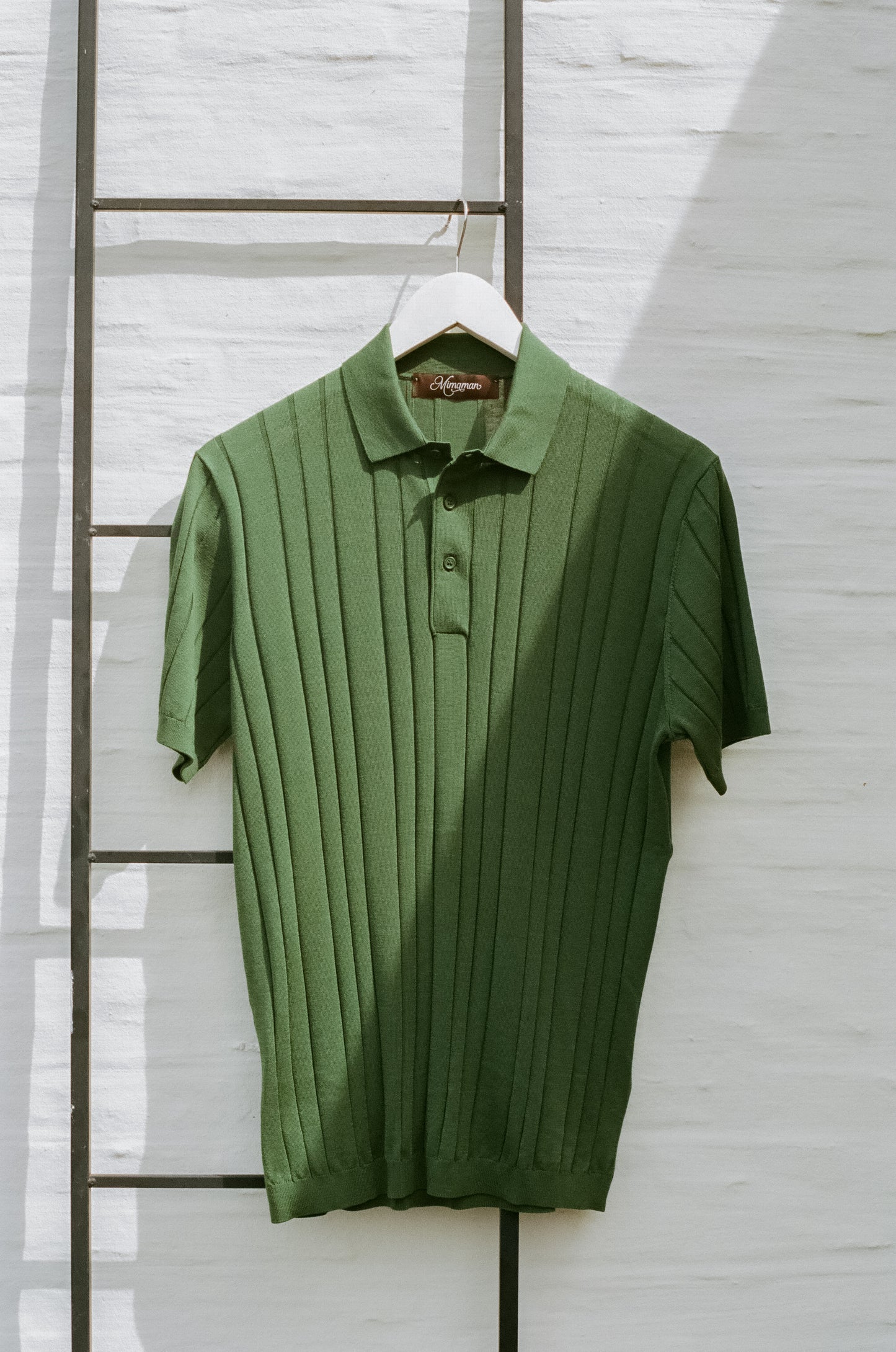 The Cotton and Silk Ribbed Polo